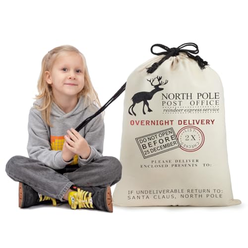 3 PCS Christmas Canvas Gift Bag E9971
