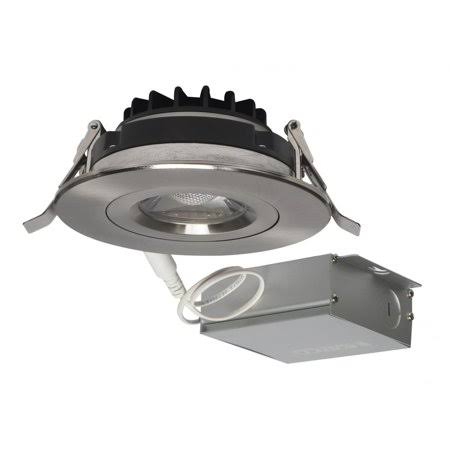12 Watt LED Direct Wire Gimbaled 4 inch 3000K 120 Volt Dimmable Downlight U127