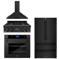 4-Piece Black Stainless Steel Appliance Package I9818
