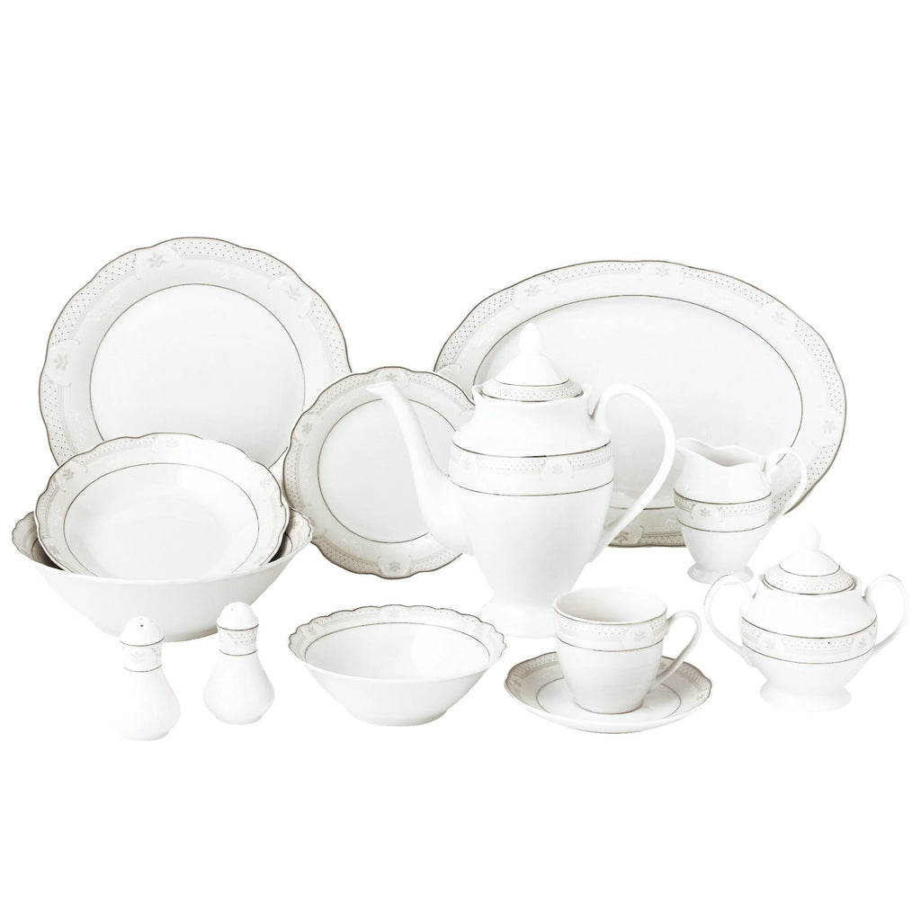 57 Piece Porcelain Dinnerware Set B4856