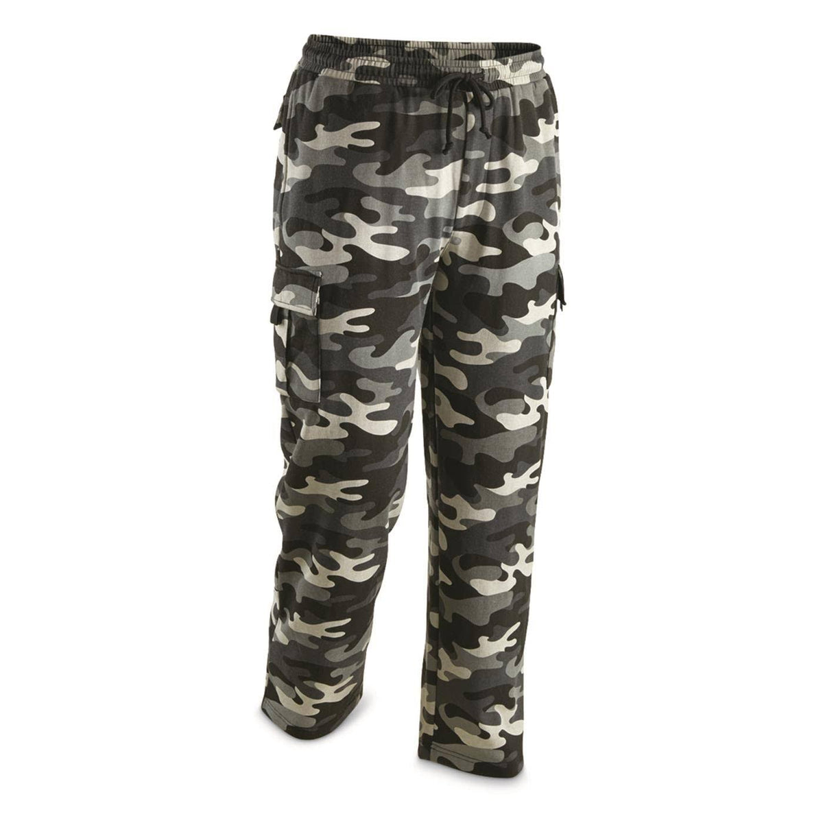 Gray Camo Cargo Sweatpants N870212