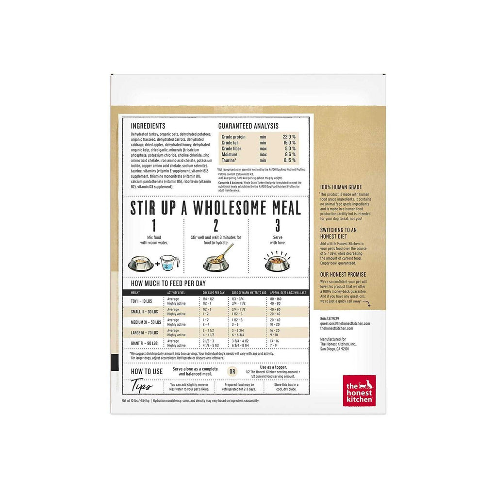 Dehydrated Whole Grain Dog Food Turkey A733798