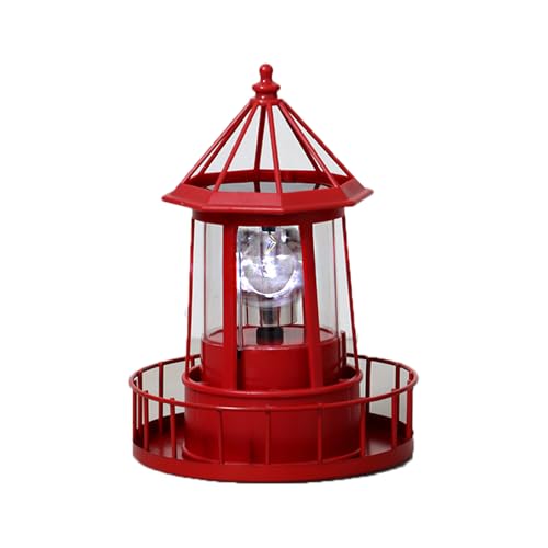 Black IP66 Waterproof Solar LED Lighthouse W84789