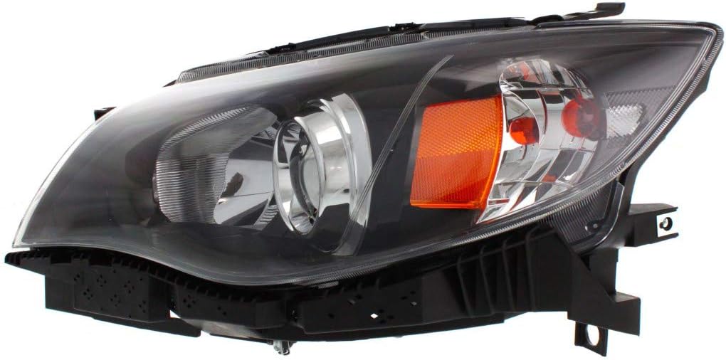 2008-2011 Subaru Impreza Headlight Assembly Passenger Side Black Housing P192