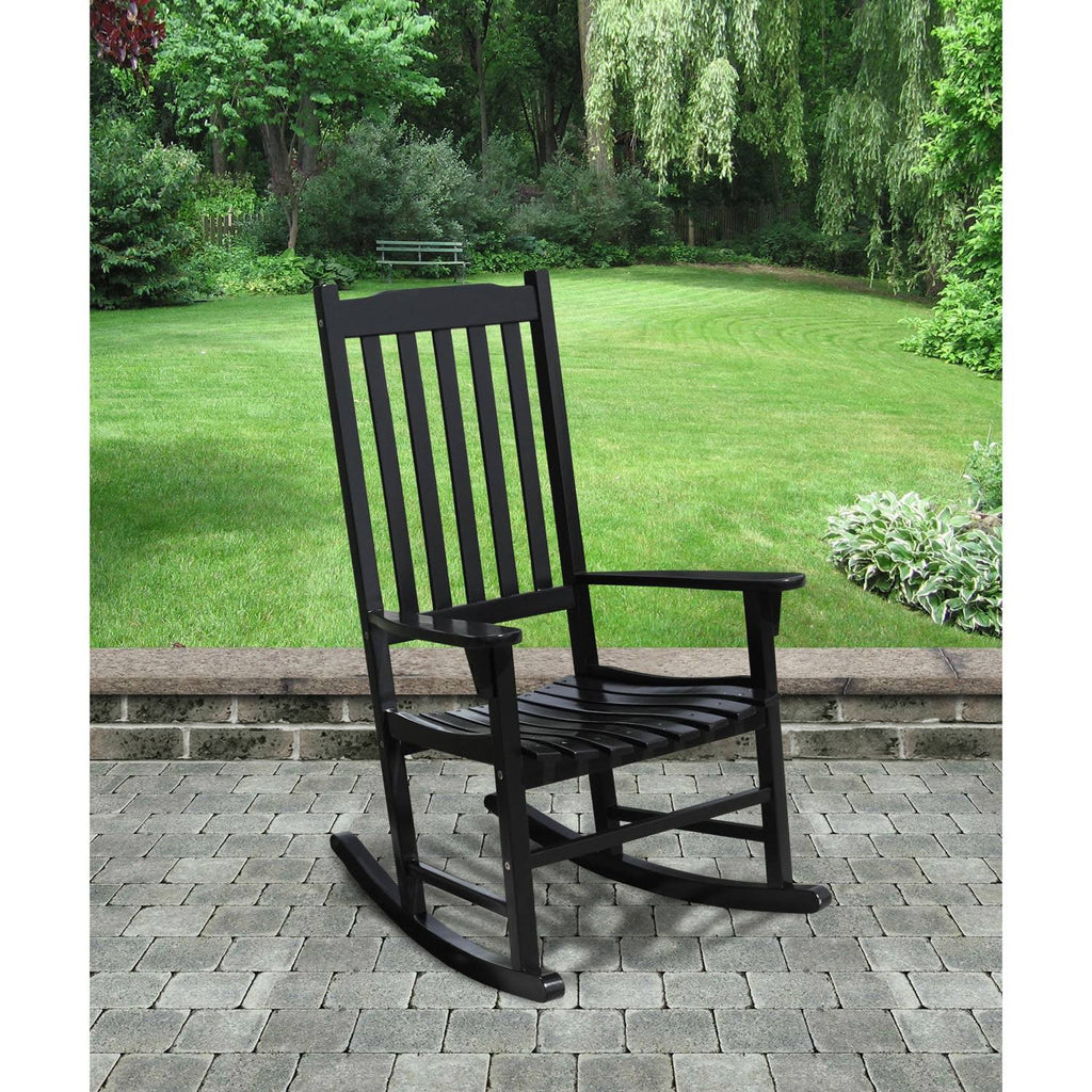 Black Acacia Hardwood Outdoor Rocking Chair M3336