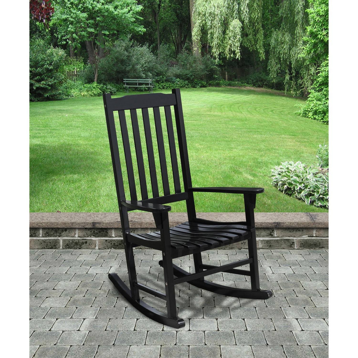 Black Acacia Hardwood Outdoor Rocking Chair M3336
