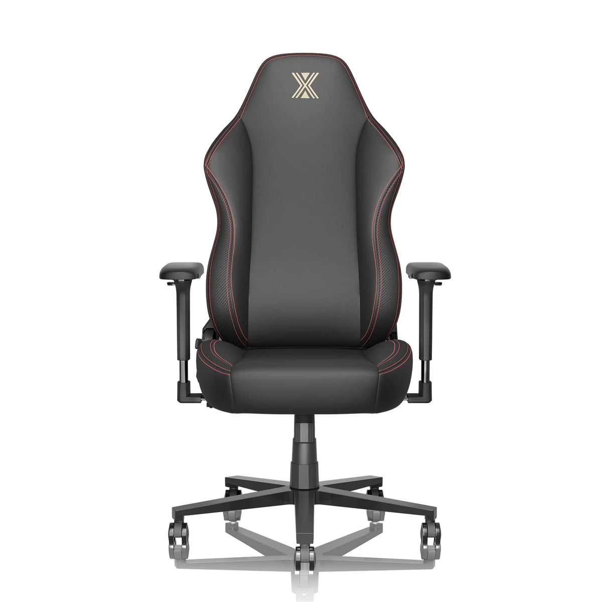 Black PU Leather Ergonomic Gaming Chair with Lumbar Support L6512