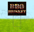 BBQ Brisket 18" x 24" Yard Sign with Metal Step Stake Q7953