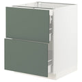 White 3 Drawer Base Cabinet U5758