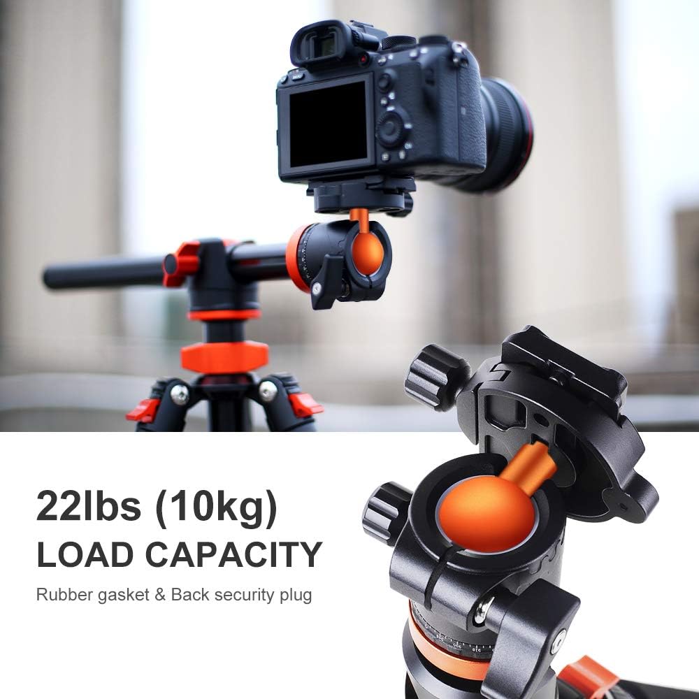 72 inch Aluminium Camera Tripod with 360 Degree Ball Head T400