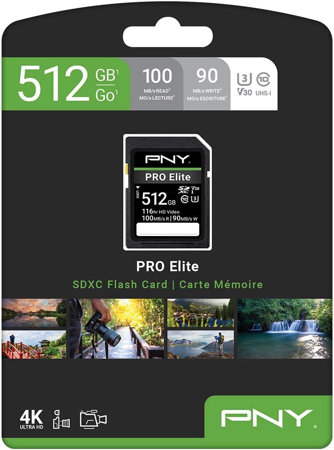 512GB PRO Elite Class 10 U3 V30 SDXC Flash Memory Card S56137