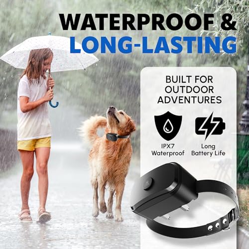 GPS Dog Fence with Remote Training Waterproof Collar System O546