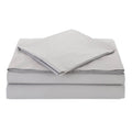 Grey Percale Twin Sheet Set I431