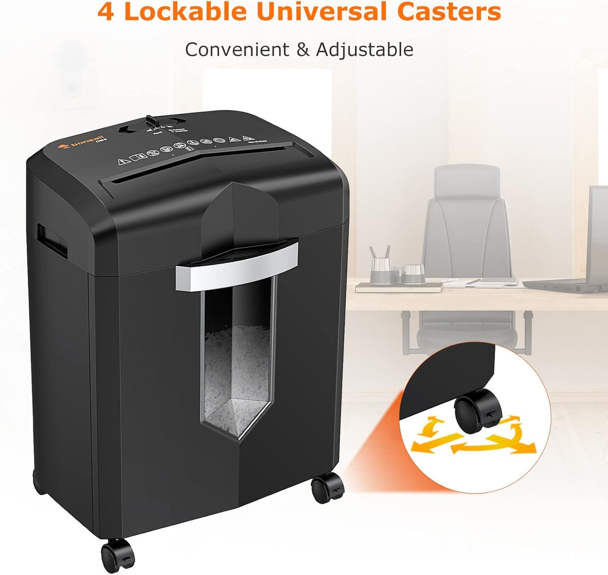 10-Sheet Micro-Cut Paper Shredder with 4.2 Gal Pullout Bin E2368