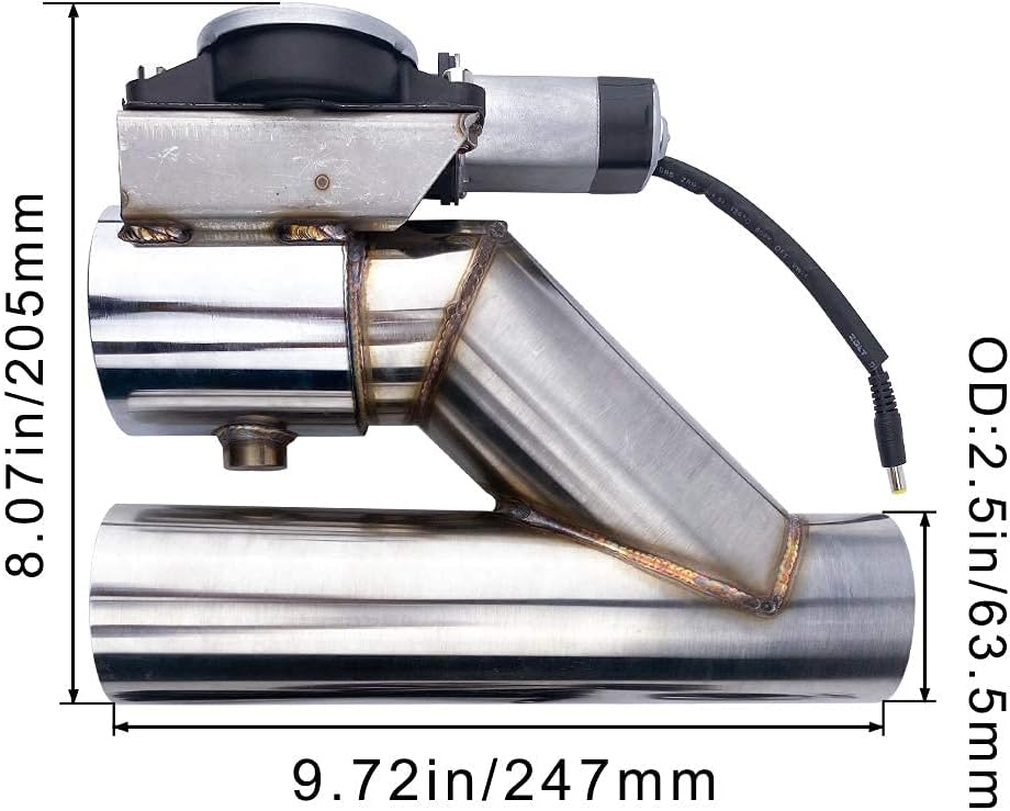 2.5 Inch Stainless Steel Exhaust Pipe Kit D535