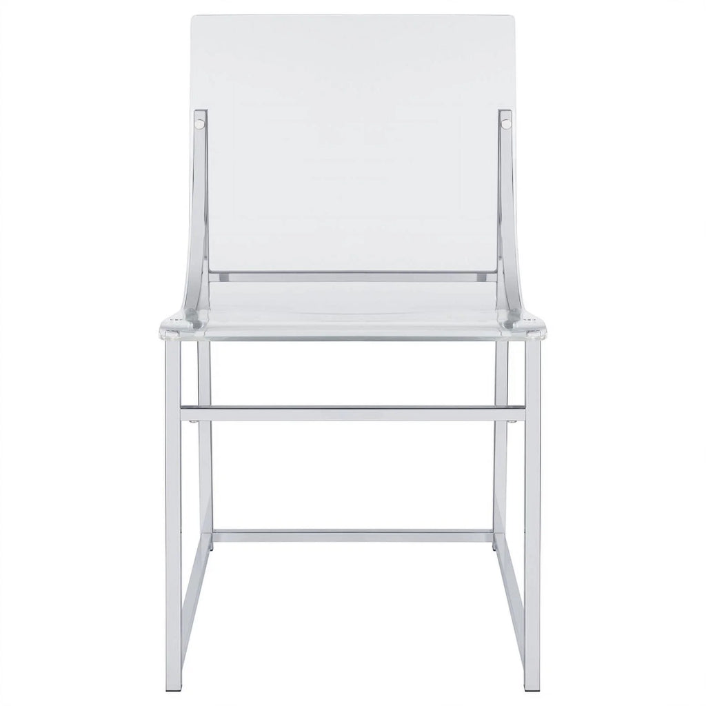 Modern Metal Acrylic Dining Side Chair L158227