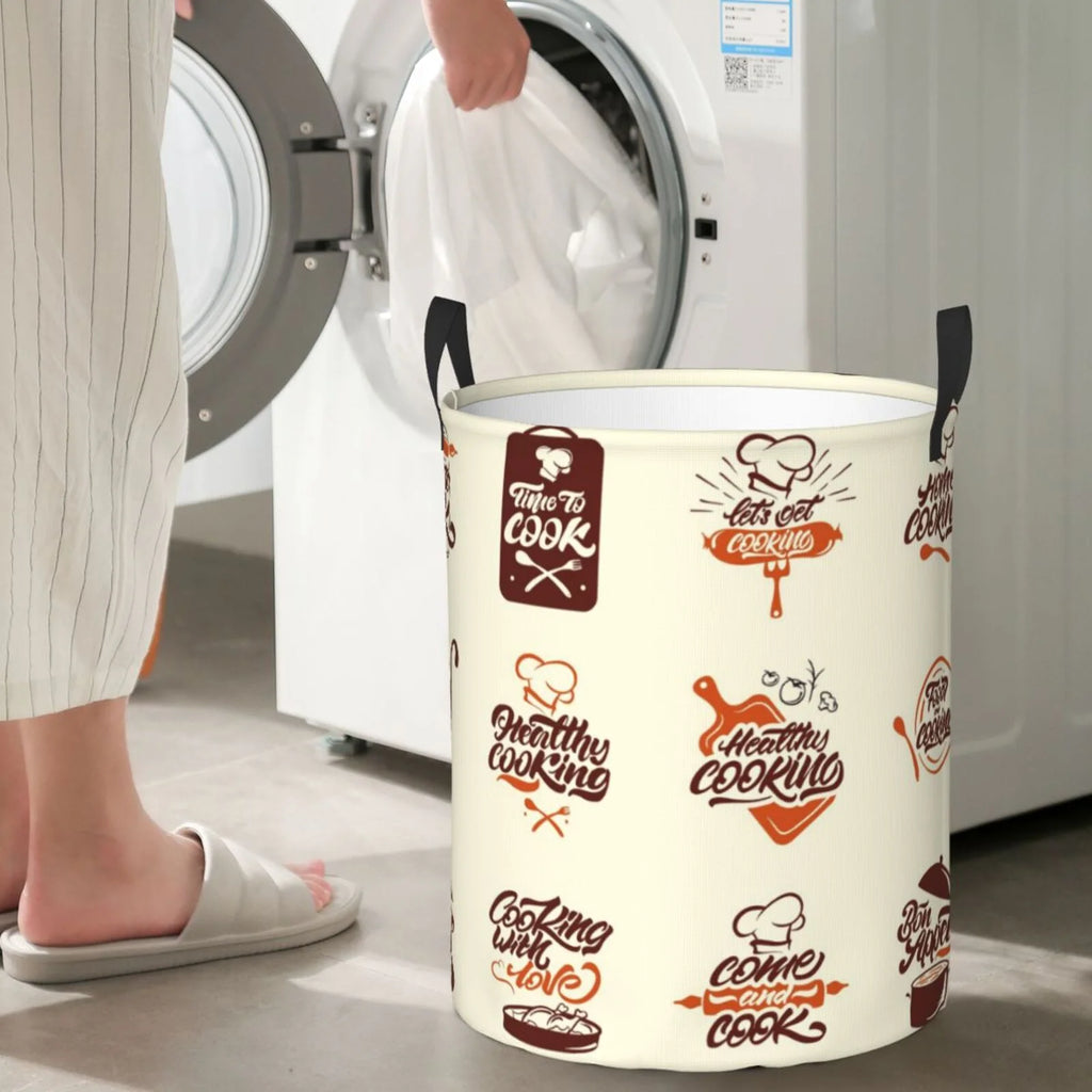 Foldable Laundry Hamper with Handles Y76708