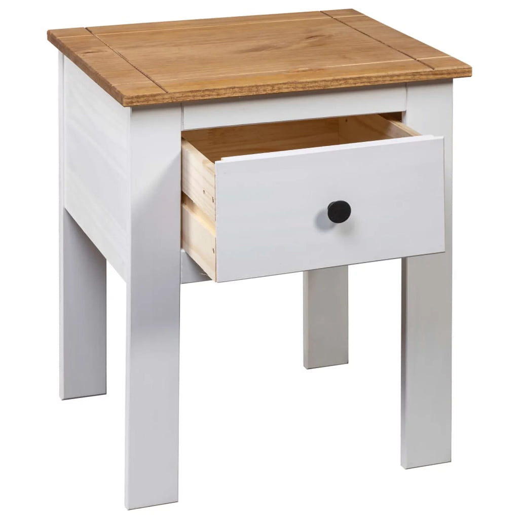 Pine Wood Bedside Cabinet with Storage Drawer A85933