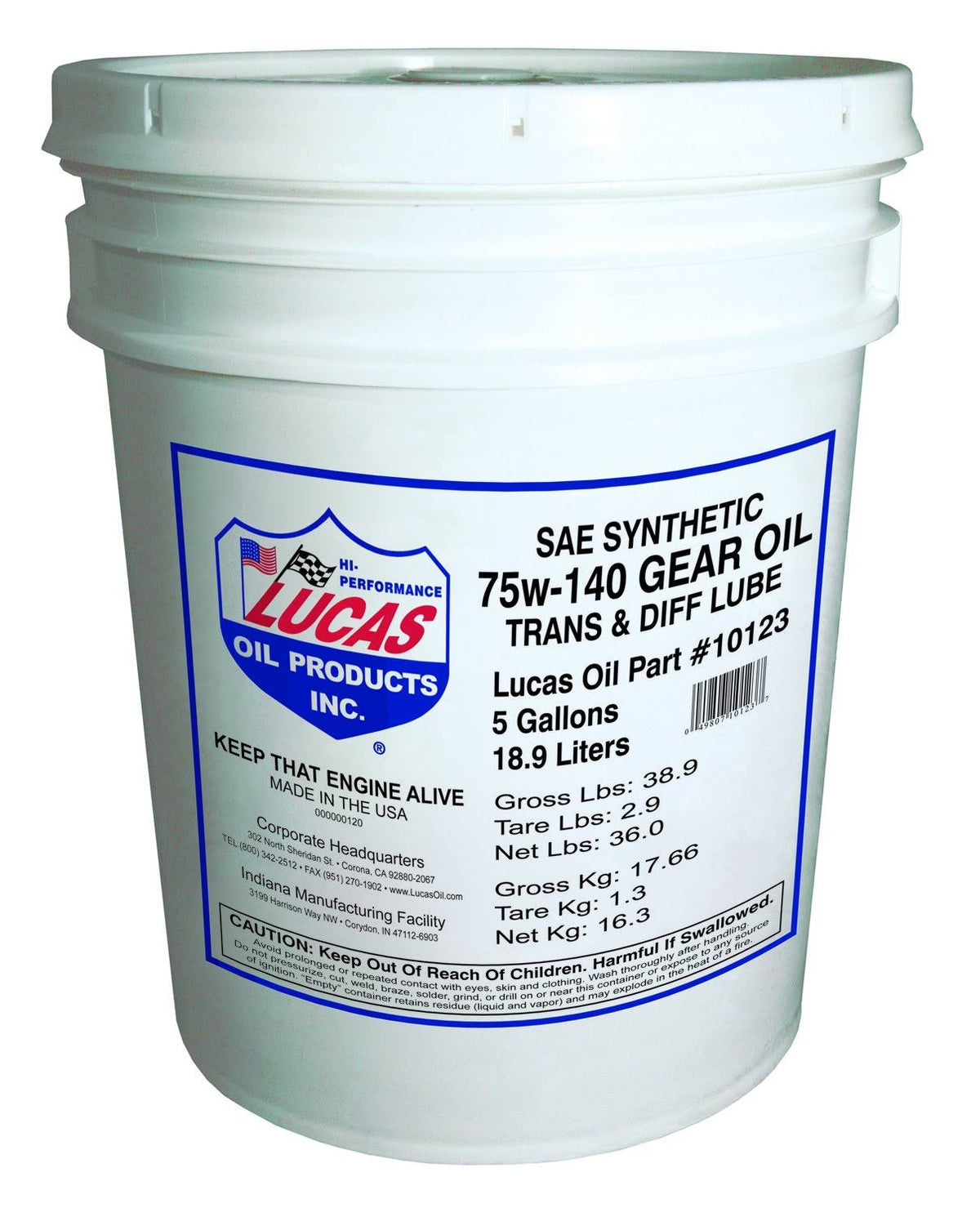 75W-140 Trans 5 Gal M45097