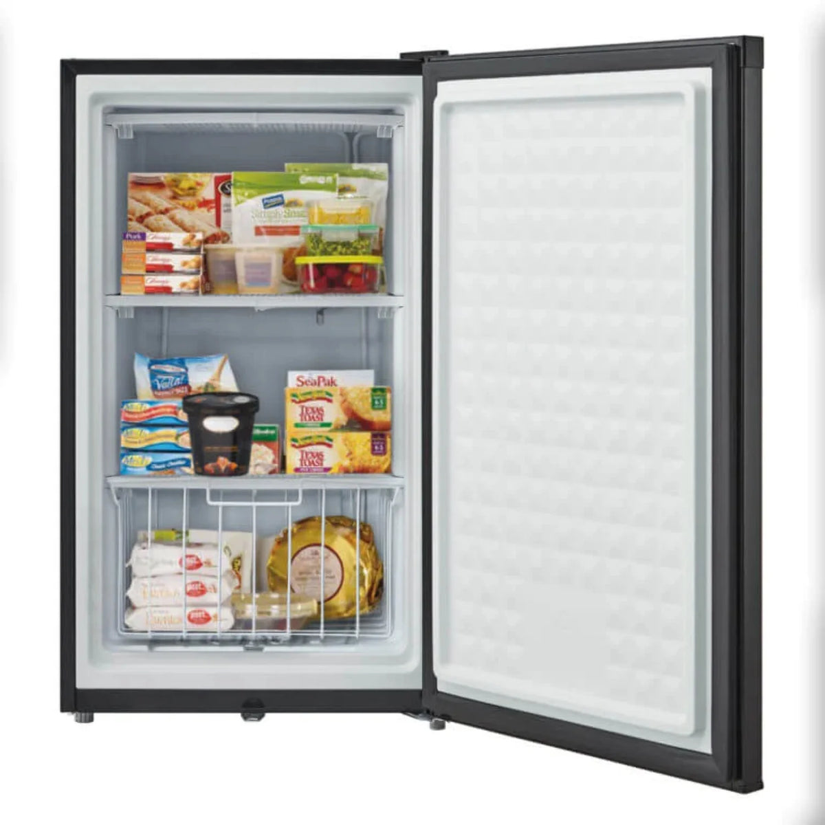 Black 3.0 cu. ft. Upright Freezer with Lock R693