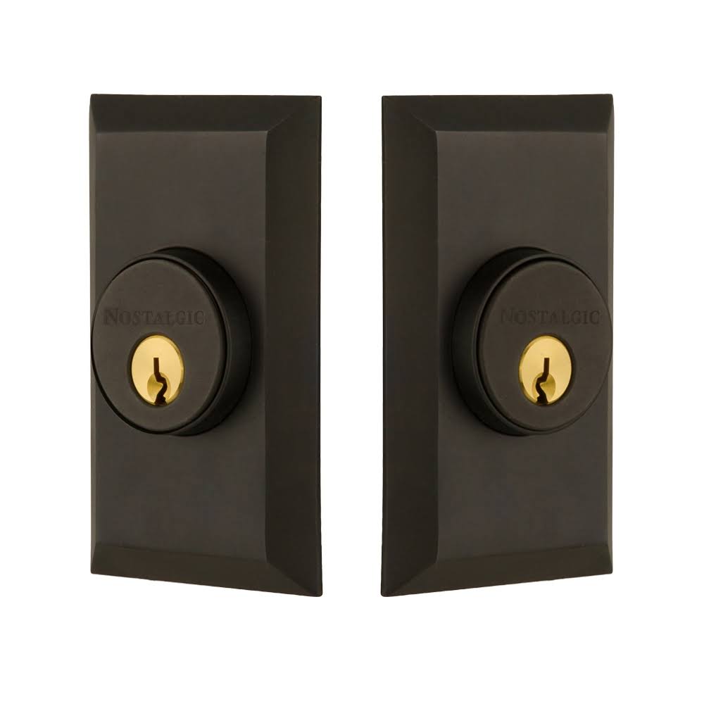 Oil-Rubbed Bronze Solid Brass Double Cylinder Deadbolt W1093