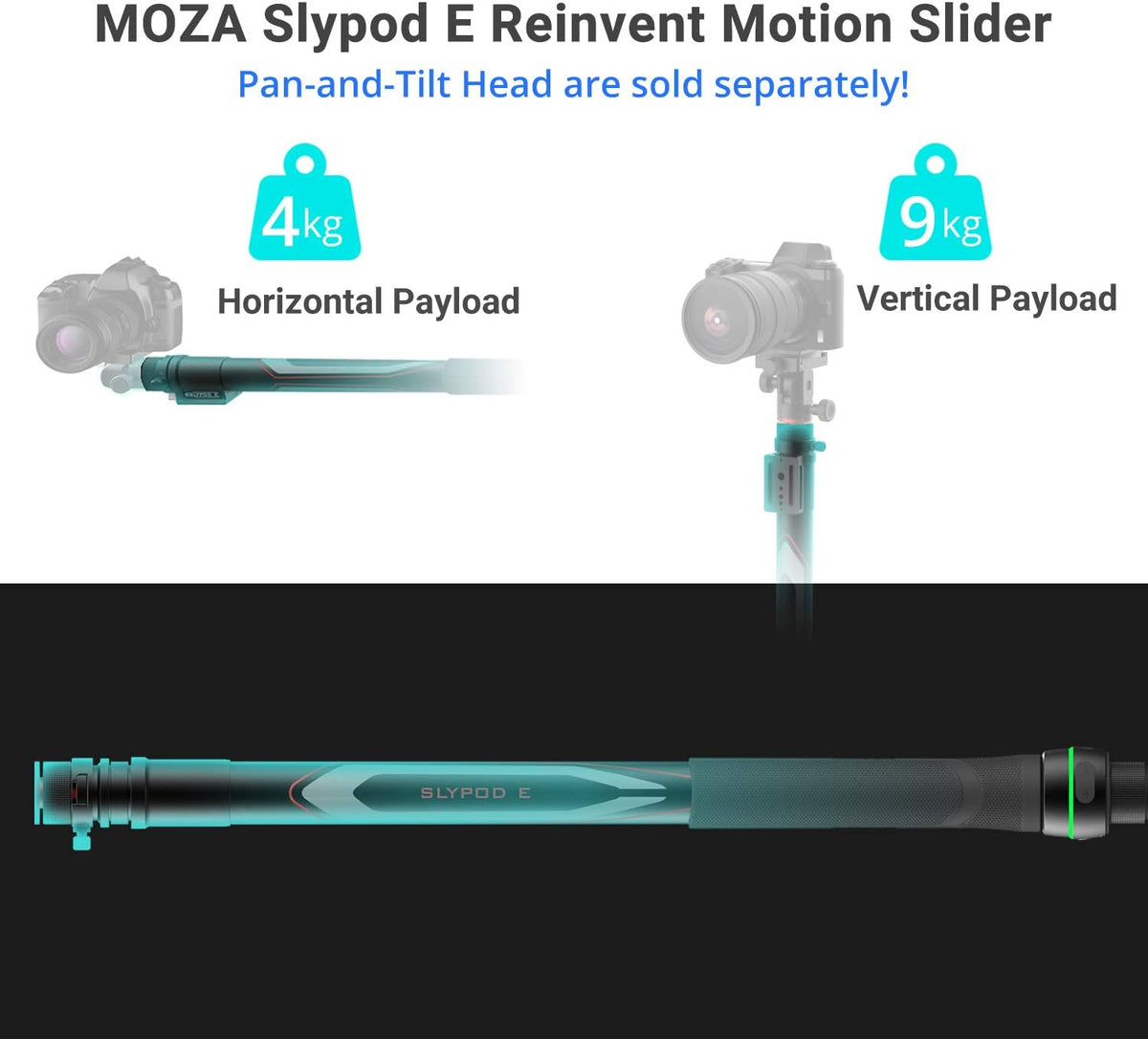 Motorized Camera Slider Monopod with Tripod L354