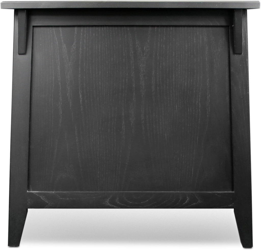 Slate Black Cabinet End Table T90294