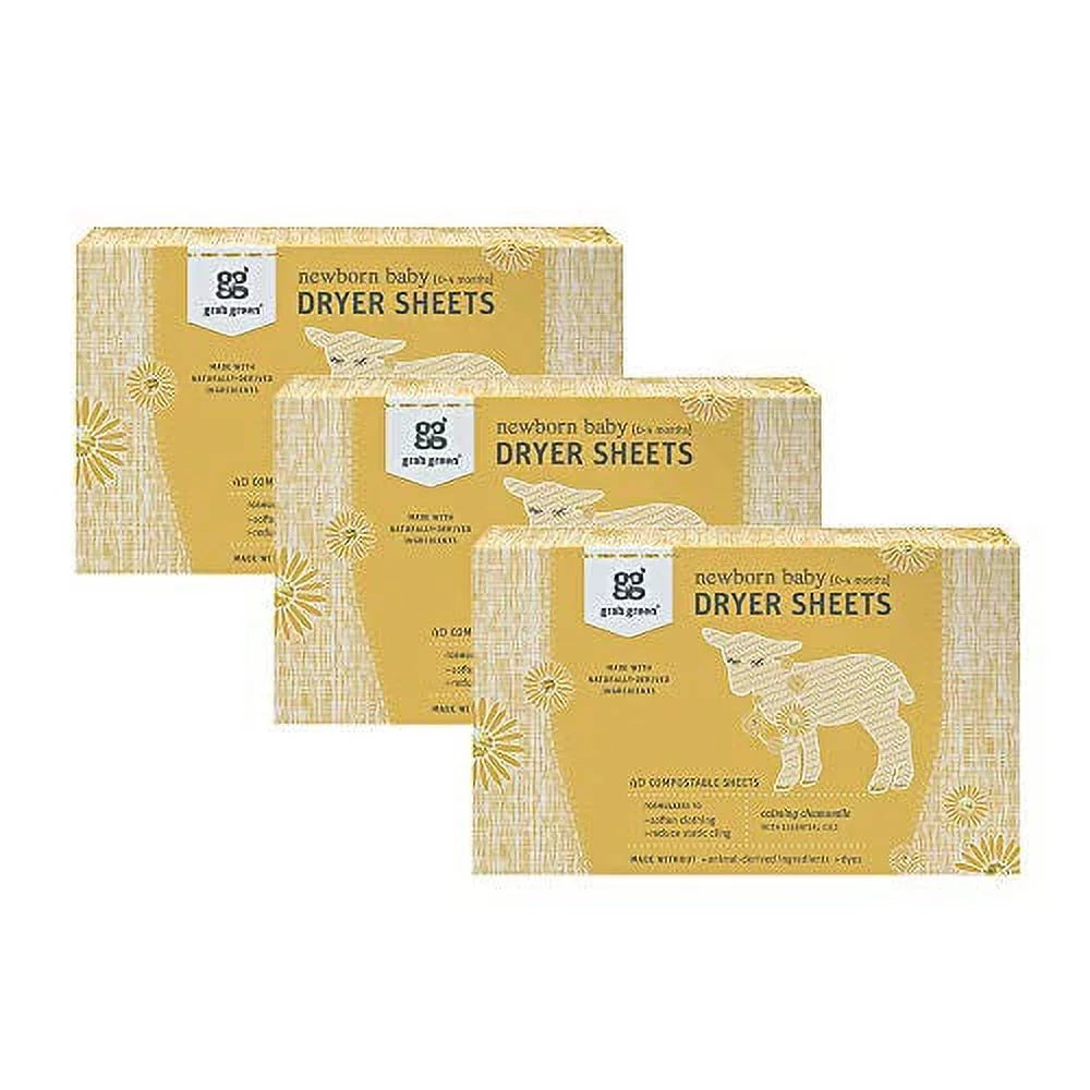 Baby Laundry Dryer Sheets Calming Chamomile 3 Count X914