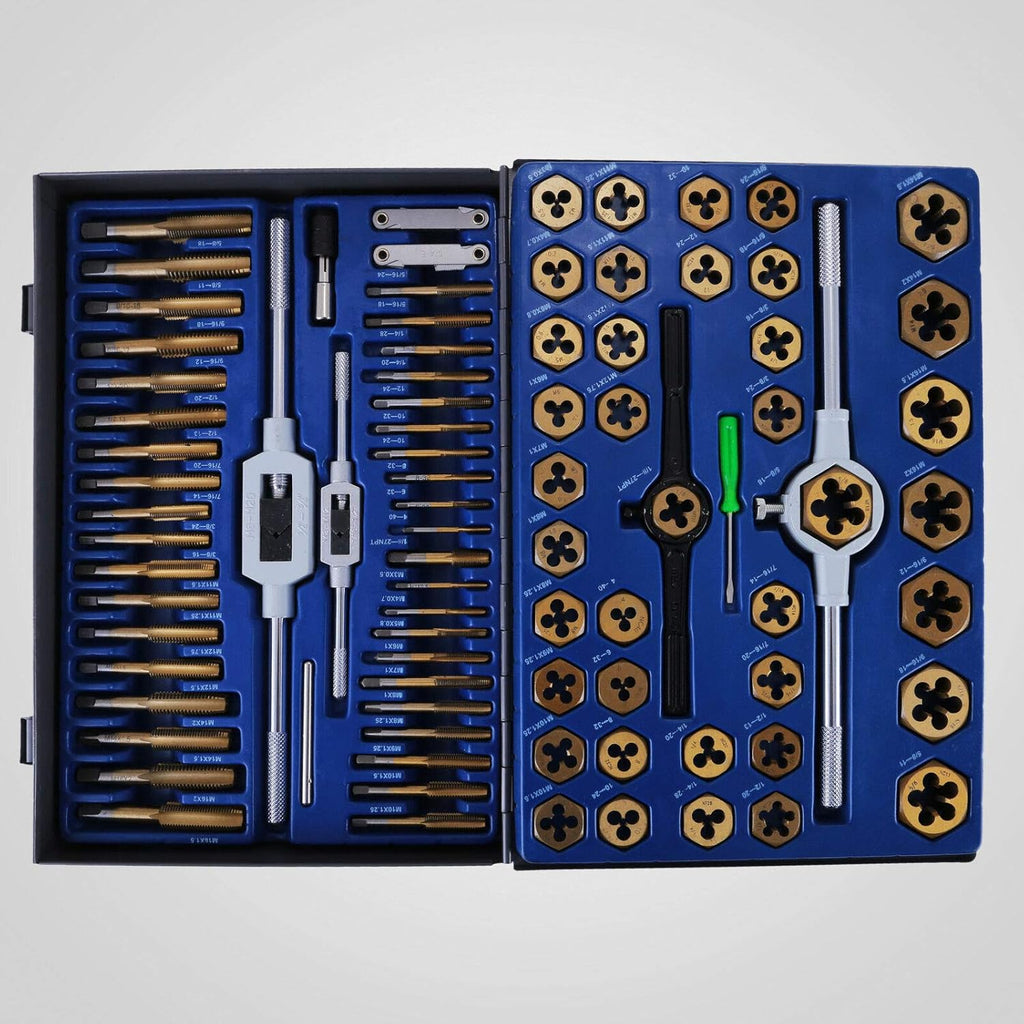 86-Piece Tap and Die Set Metric Titanium Steel L971436