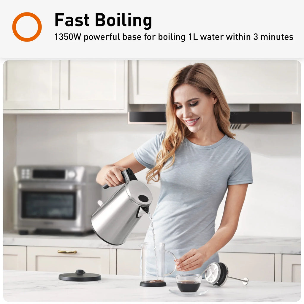 1.5L Double Layer Stainless Steel Electric Kettle I7217