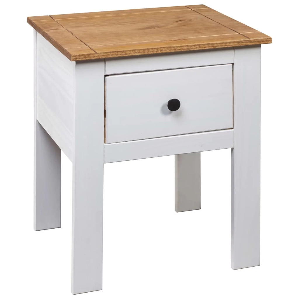 Pine Wood Bedside Cabinet with Storage Drawer A85933