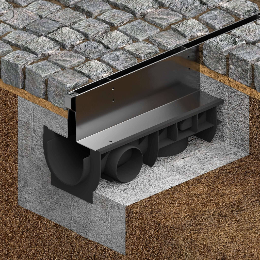 Stainless Steel 6 inch Slot Drain System U50325