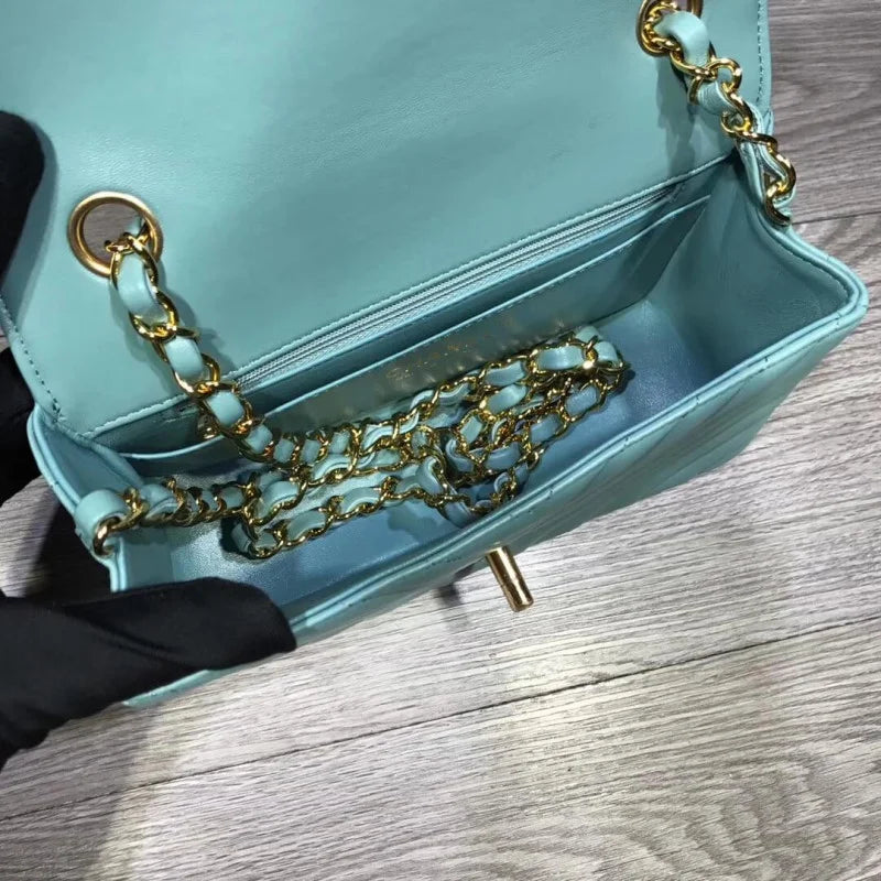Lambskin Chevron Flap Bag A2513