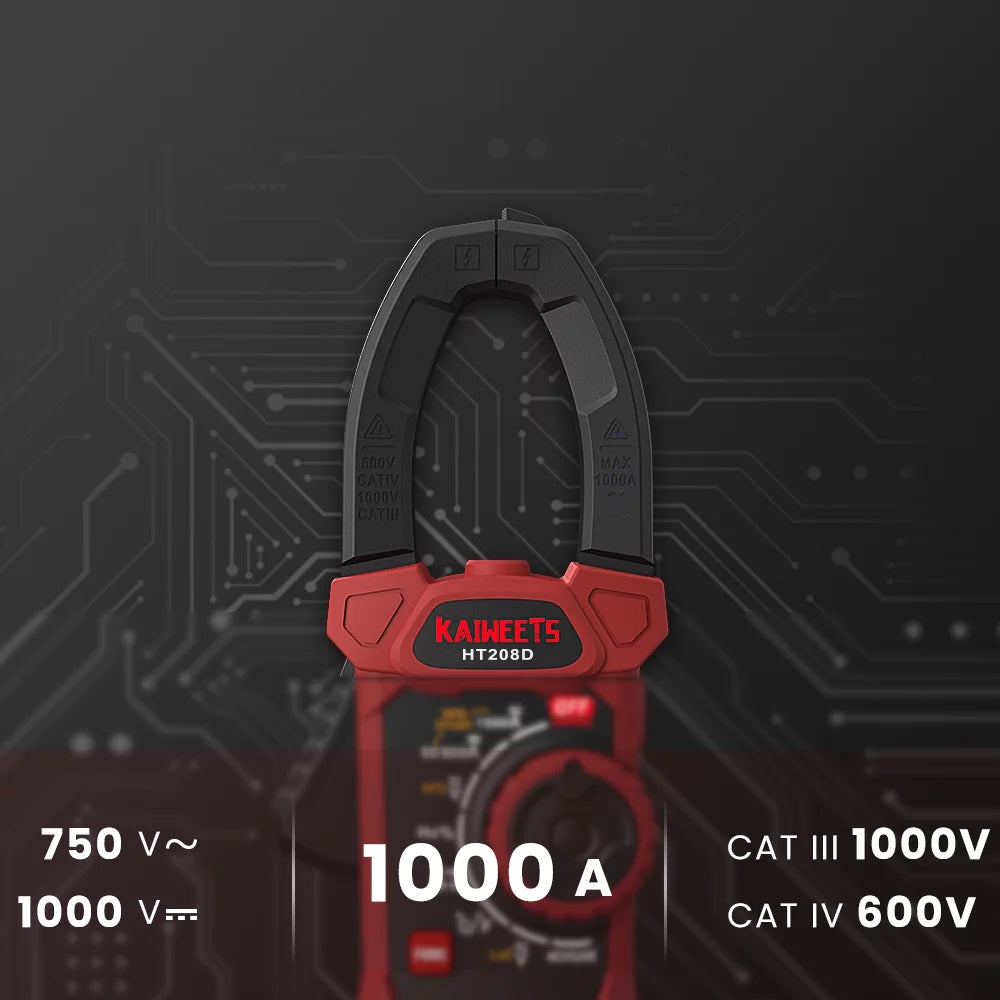 1000A True RMS AC/DC Clamp Meter Q662536