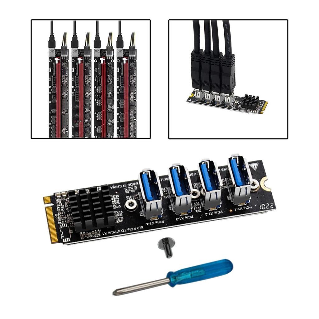 M.2 to 4x Electronic Parts Hardware T14022