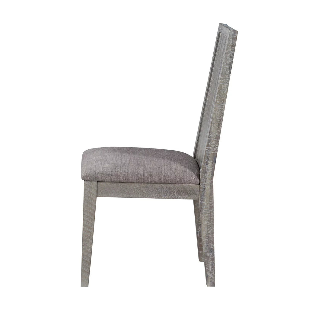 Solid Wood Upholstered Chair Set of 2 L473560