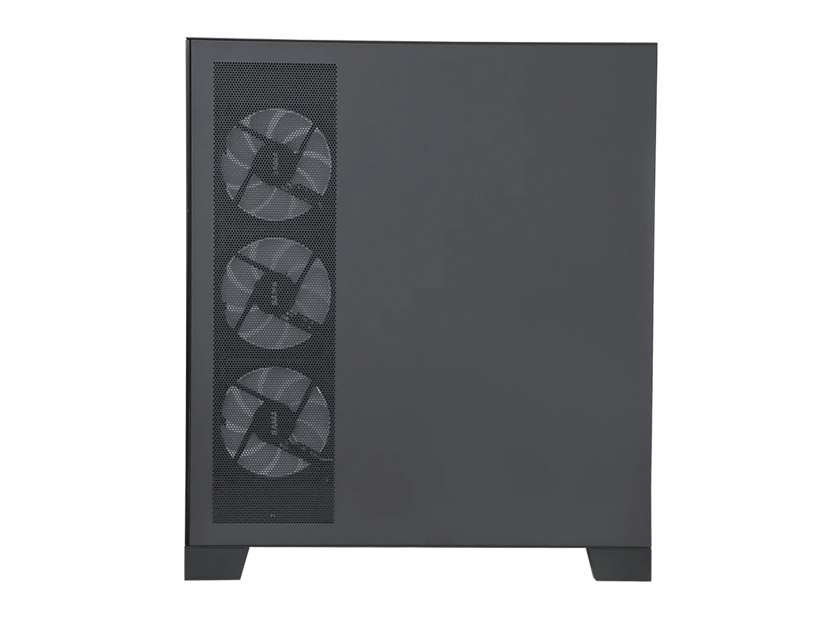 Black Dual USB3.0 and Type C Tempered Glass ATX Mid Tower Gaming Computer Case with 4 x 120mm ARGB Fans A11403