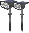 2 Pack IP65 Waterproof Solar Spot Lights Y722465