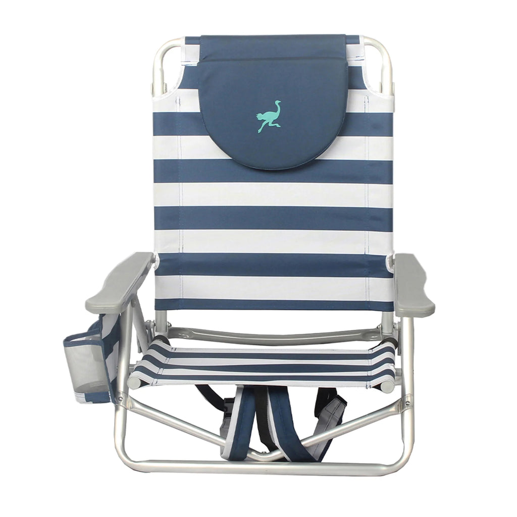 Stripped Blue Beach Chair V814604