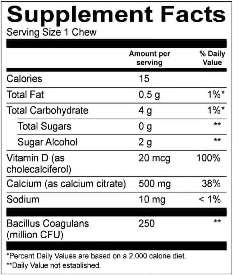 Chewable Bariatric Multivitamin with Iron and Calcium Citrate J166132