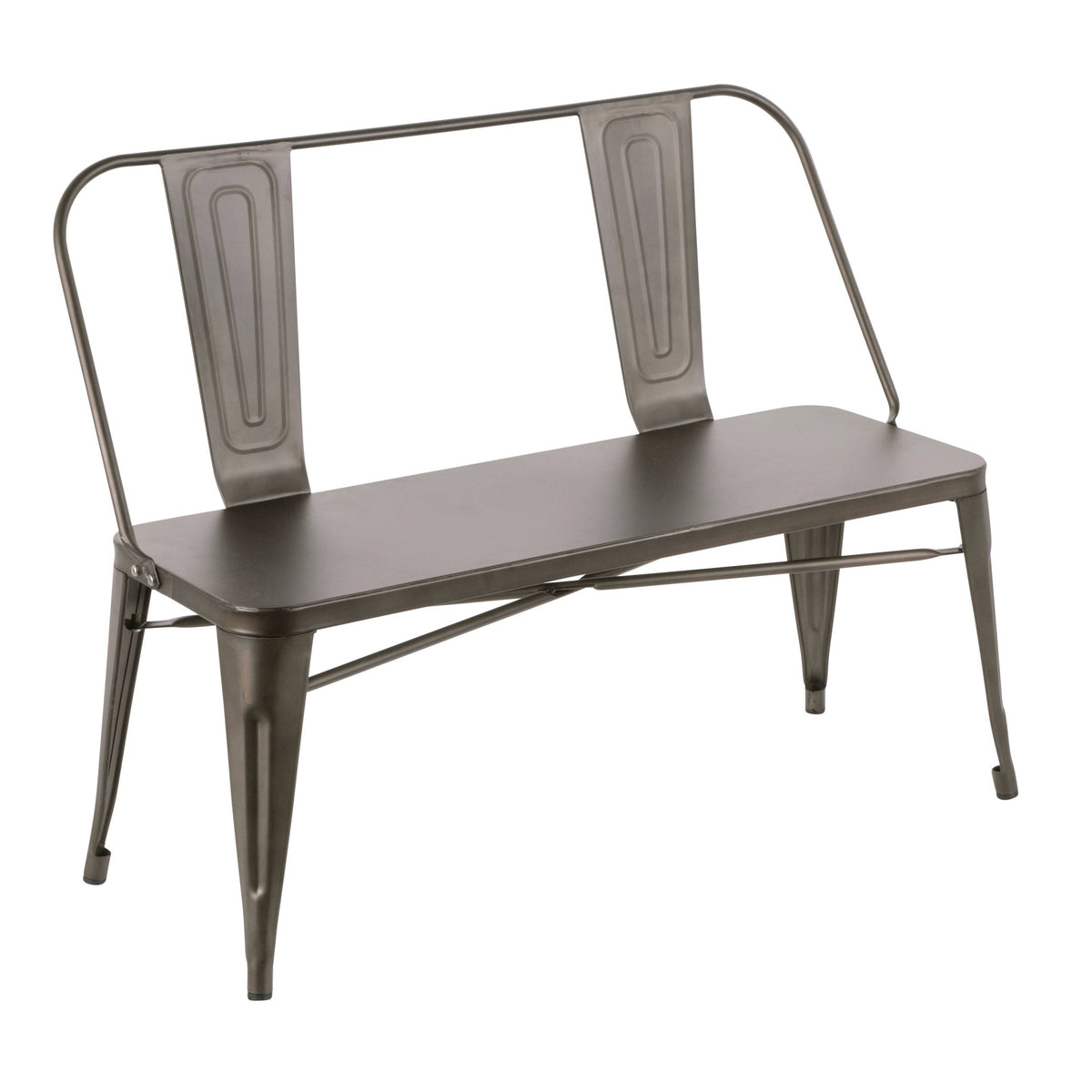Antique Industrial Metal Bench C692133