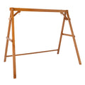 Heavy Duty 660 LBS A-Frame Fir Wood Patio Swing Stand X84077
