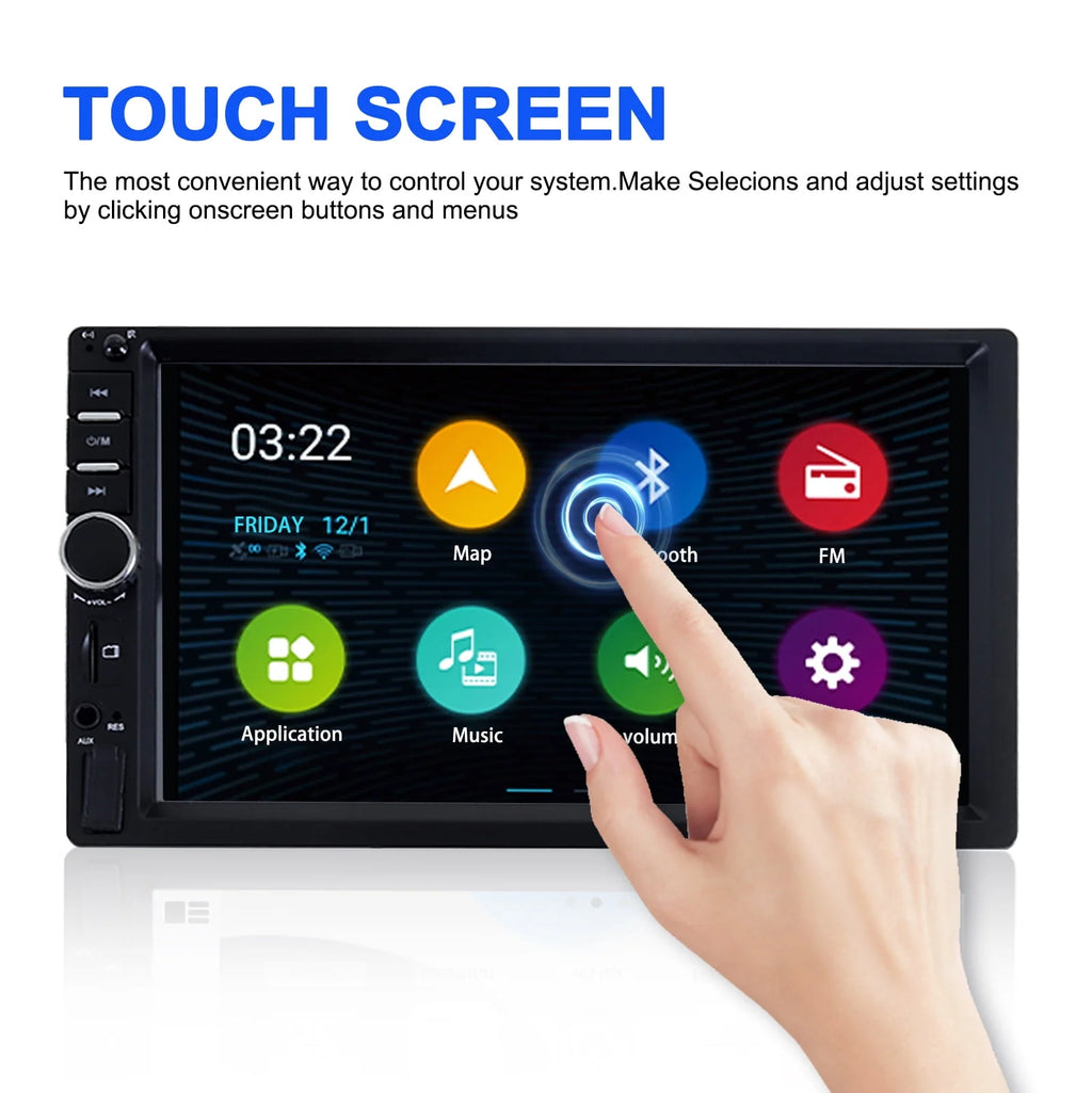 Double DIN Car Stereo with 4 LED Rearview Camera M5700
