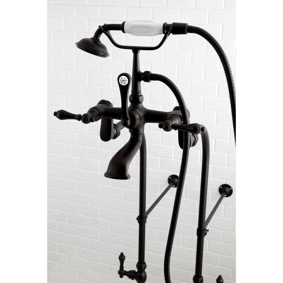 Vintage Freestanding Tub Filler Package Polished Brass X955