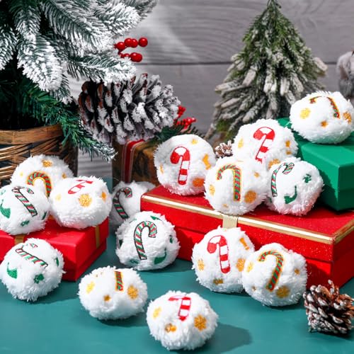 60 Pcs Squeaky Plush Christmas Dog Toys O36042