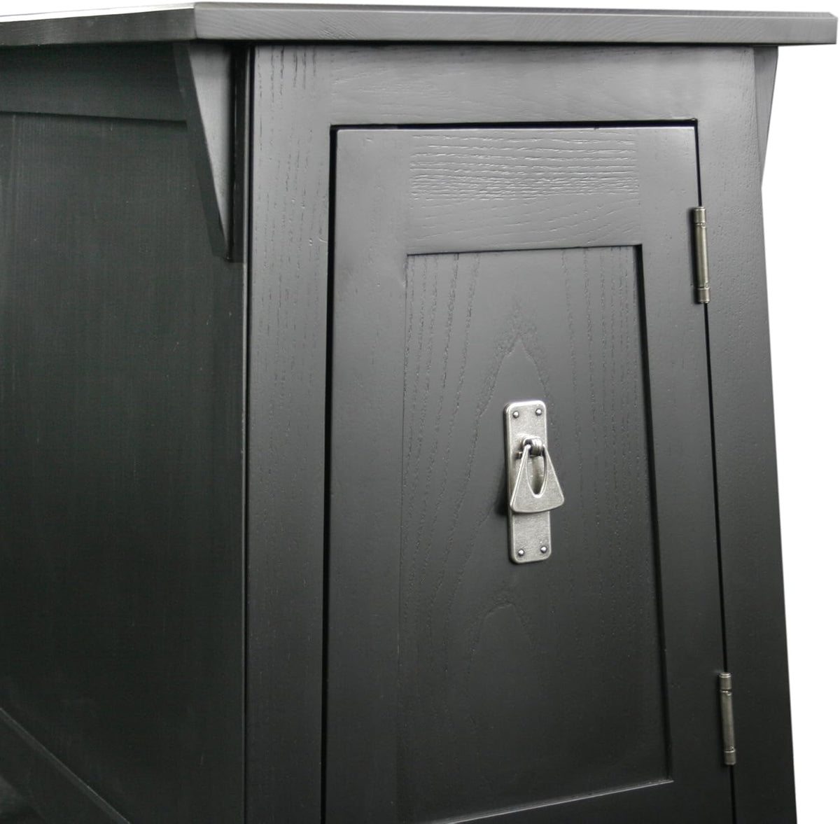 Slate Black Cabinet End Table T90294