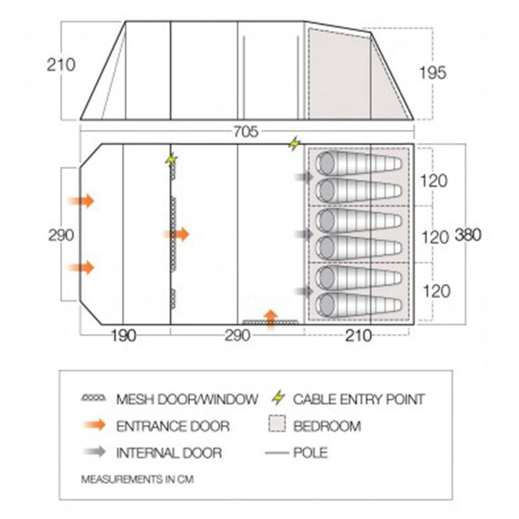 Moroccan Blue 600XL Tent V90861