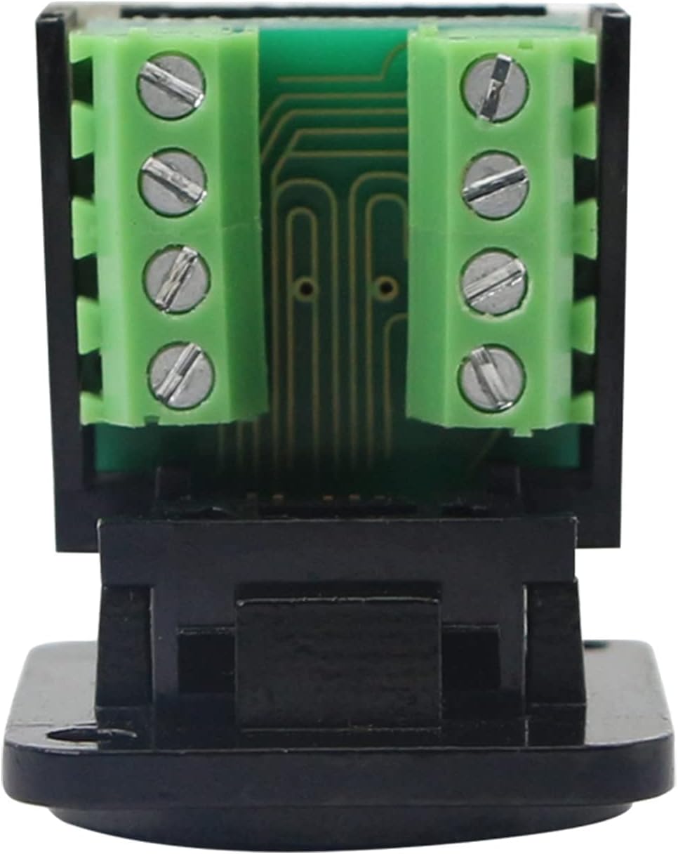 Black RJ45 Panel Mount Keystone Jack A996979