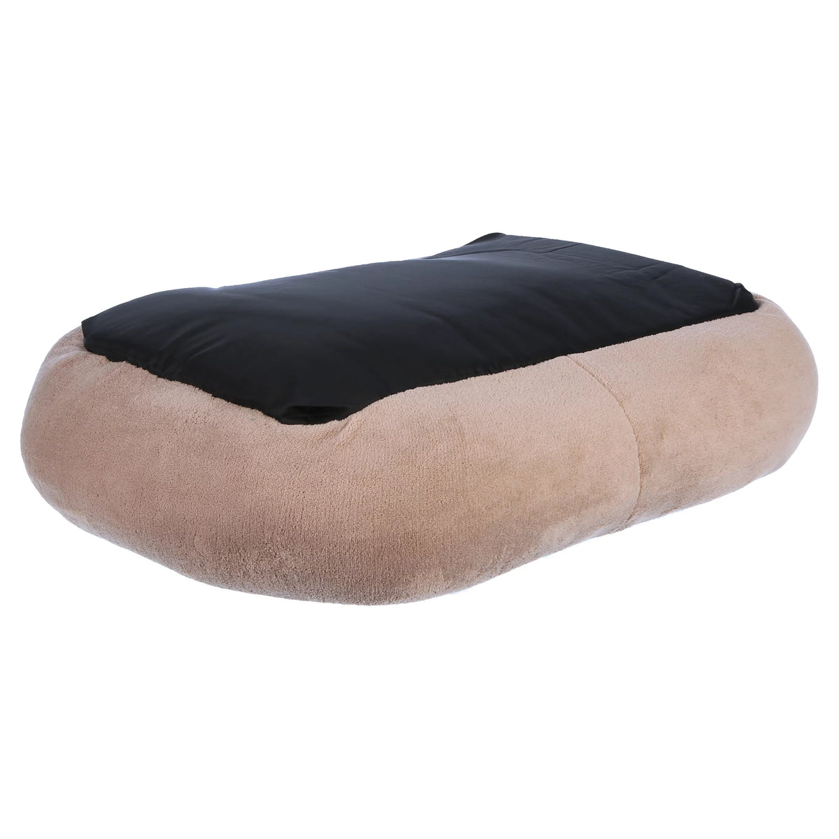 Ultra-Soft Fleece Dog & Cat Bed, Small, Brown O71593
