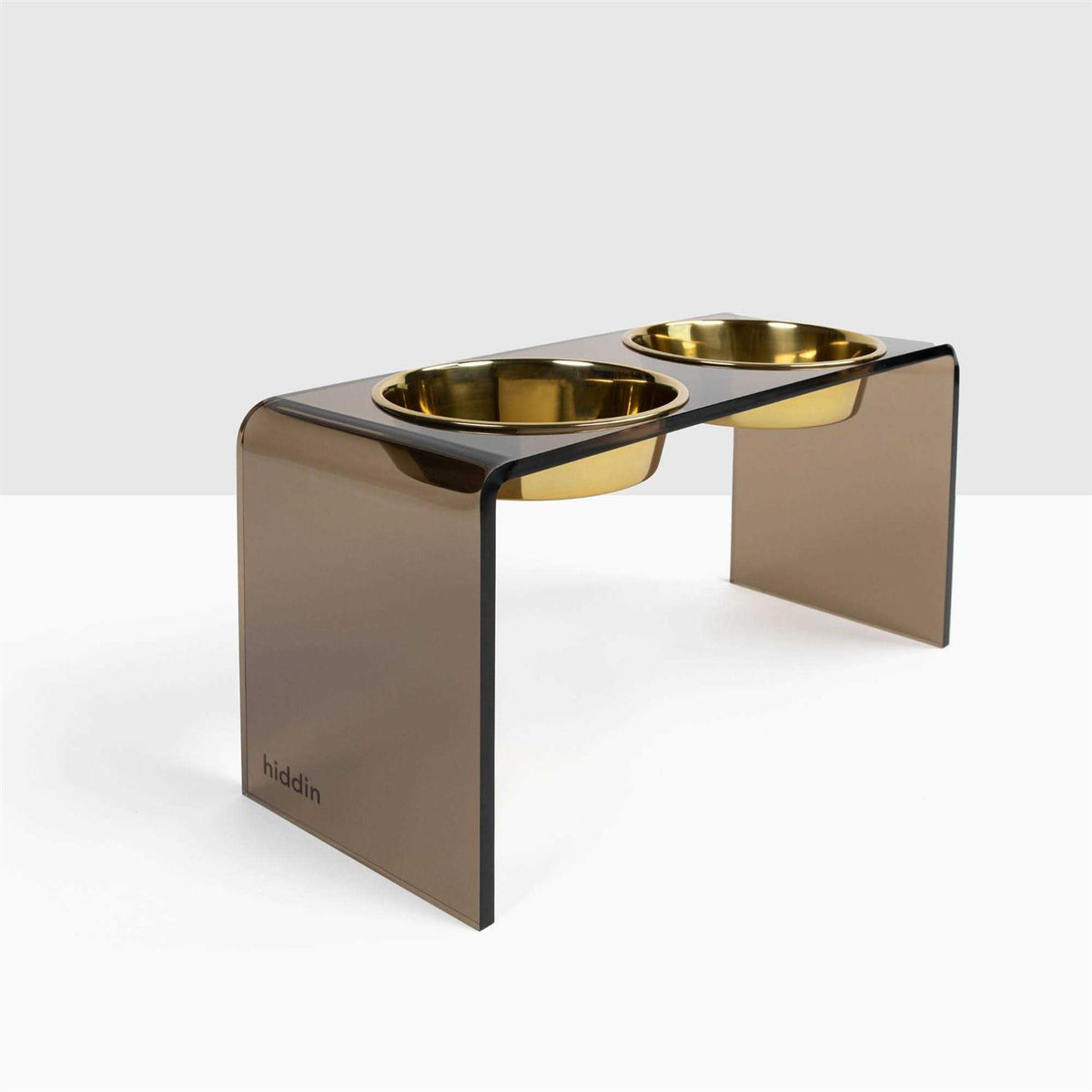 Acrylic Double Bowl Elevated Pet Feeder Y63492